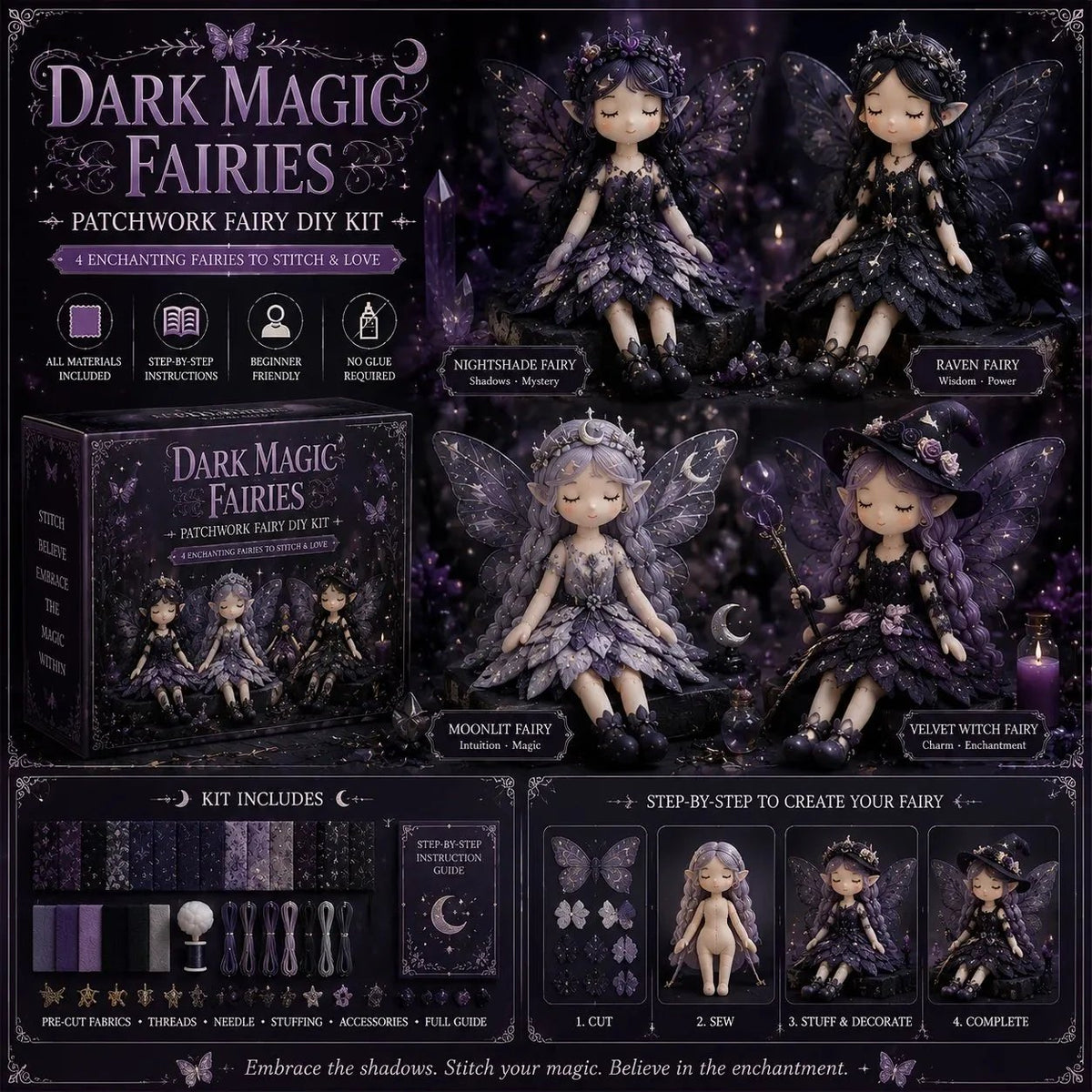 🔥LAST DAY 50% OFF🧵Fairy Patchwork DIY Collection