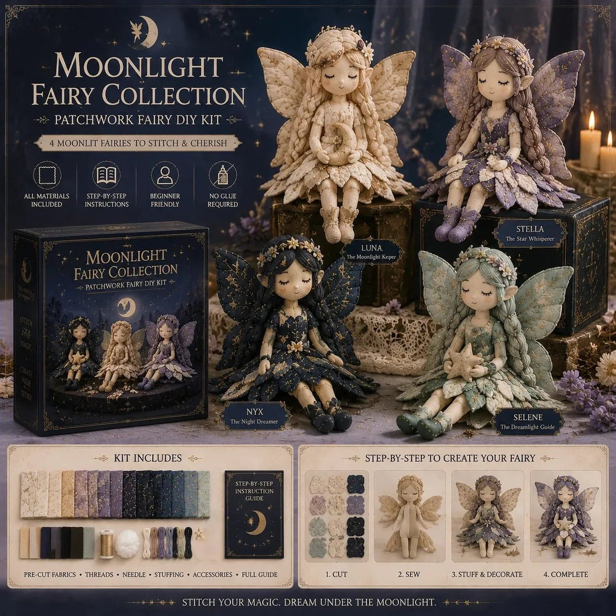 🔥LAST DAY 50% OFF🧵Fairy Patchwork DIY Collection