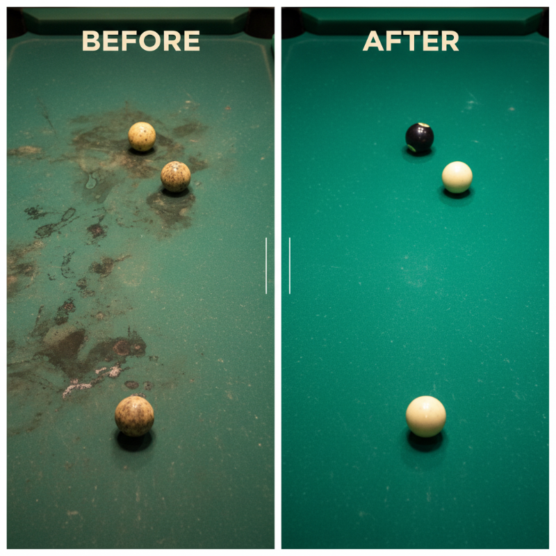 Fast-Drying Pool Table Felt Cleaner Foam