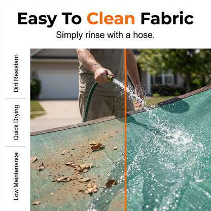 ☀️ 90% UV-Block Sunshade Cloth – HDPE Mesh, Reinforced Edges, for Garden & Patio 🌞