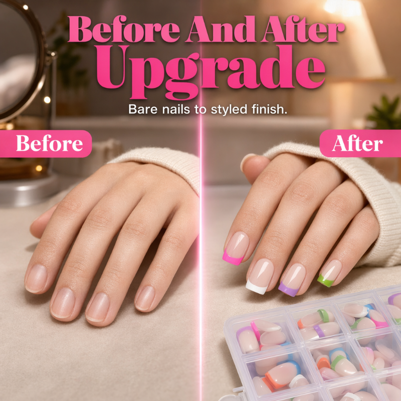 🥳2026 HOT SALE🥳💞50K+ SOLD!💅✨ Color Pop Press-On Nails