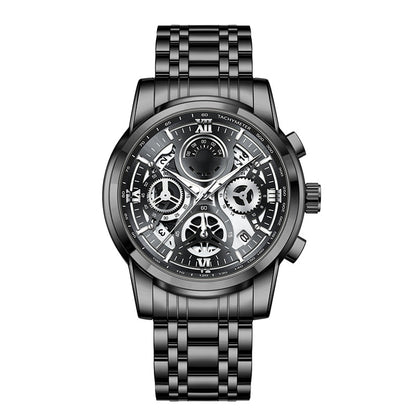 ⌚  Men's Classic Quartz Watch – Durable Band, Timeless Style 🖤