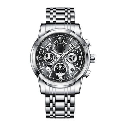 ⌚  Men's Classic Quartz Watch – Durable Band, Timeless Style 🖤