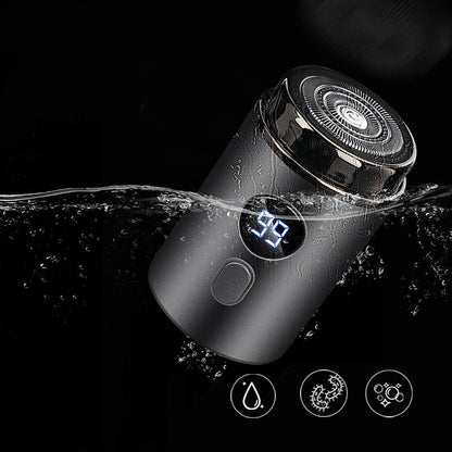 Potente miniafeitadora eléctrica para hombre con pantalla digital