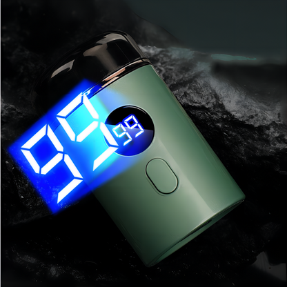 Potente miniafeitadora eléctrica para hombre con pantalla digital