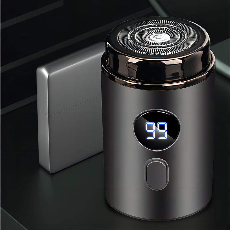 Potente miniafeitadora eléctrica para hombre con pantalla digital