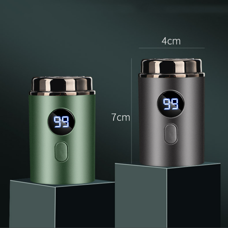 Potente miniafeitadora eléctrica para hombre con pantalla digital