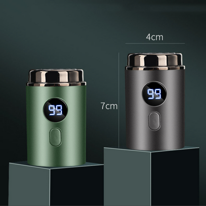 Potente miniafeitadora eléctrica para hombre con pantalla digital