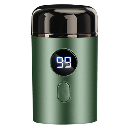 Potente miniafeitadora eléctrica para hombre con pantalla digital