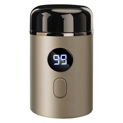 Potente miniafeitadora eléctrica para hombre con pantalla digital