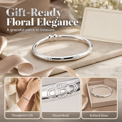 💫Vintage Floral Silver Bangle💫Buy 1 Get 1 Free NOW!!💥