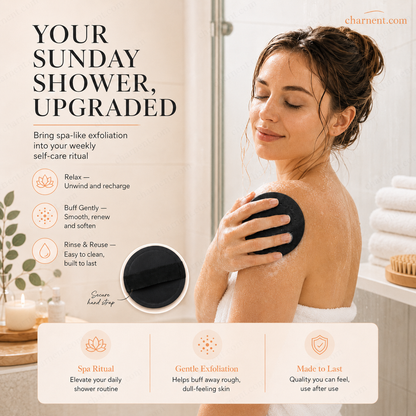 🛁 Exfoliating Scrub Bath Pad – Rubber Body Cleansing Pad For Shower