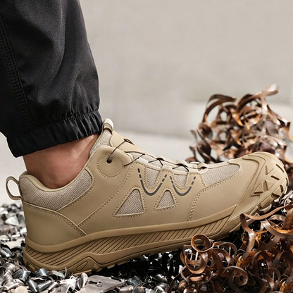 Steel Toe Safety Shoes with Rotary Lacing System