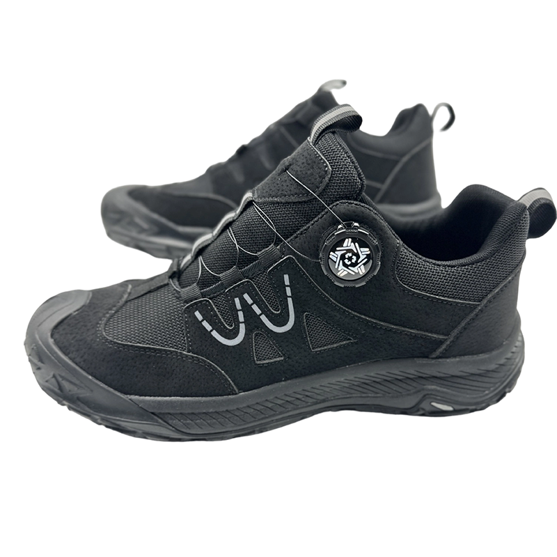 Steel Toe Safety Shoes with Rotary Lacing System