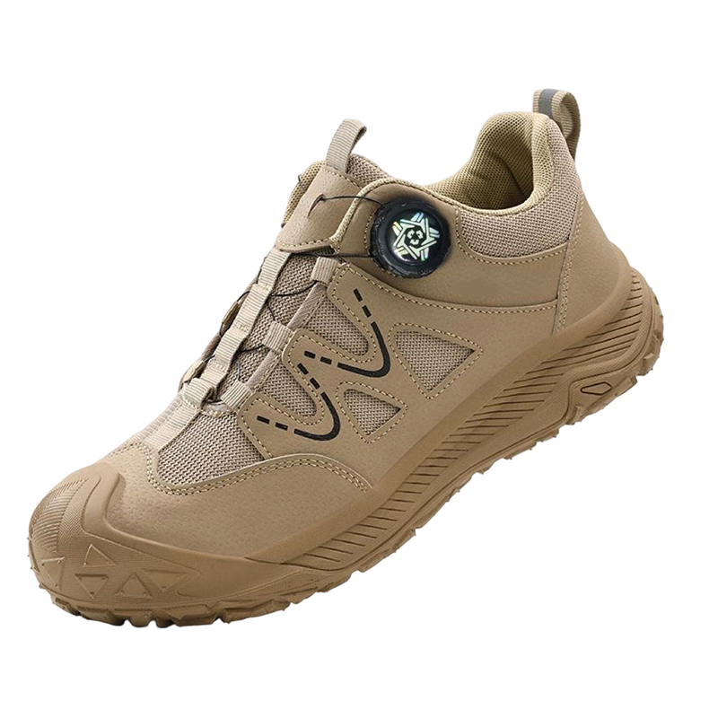 Steel Toe Safety Shoes with Rotary Lacing System