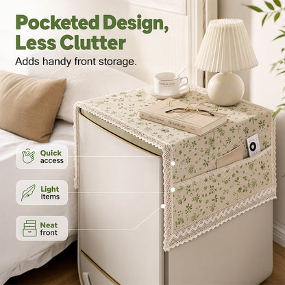 ✨Cotton Linen Refrigerator Dust Cover with Pockets