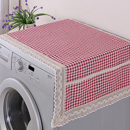 ✨Cotton Linen Refrigerator Dust Cover with Pockets