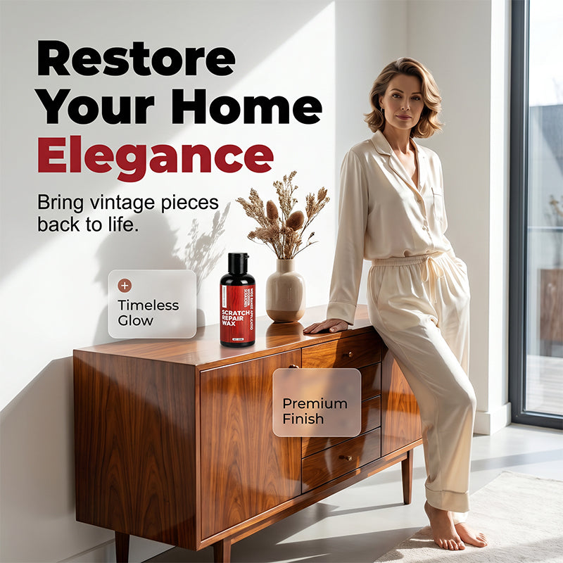 🥳2026 HOT SALE🥳50% OFF! Scratch Repair Wax with Sponge Eraser– Instantly fills scratches & scuffs on wood floors & furniture. Restores natural grain, no need to replace! 💰✨