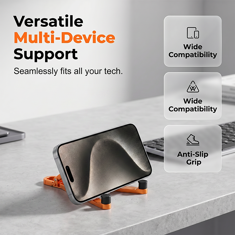 ⚡Buy 1, Get 1 Free💥Mini Aluminum Phone Stand Keychain Foldable Desktop Holder