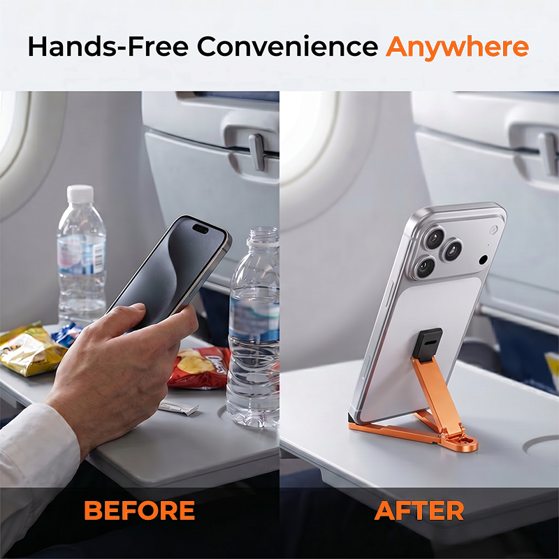 ⚡Buy 1, Get 1 Free💥Mini Aluminum Phone Stand Keychain Foldable Desktop Holder