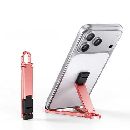 ⚡Buy 1, Get 1 Free💥Mini Aluminum Phone Stand Keychain Foldable Desktop Holder