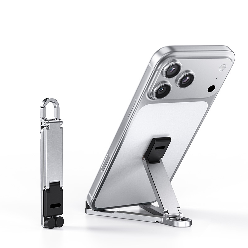 ⚡Buy 1, Get 1 Free💥Mini Aluminum Phone Stand Keychain Foldable Desktop Holder