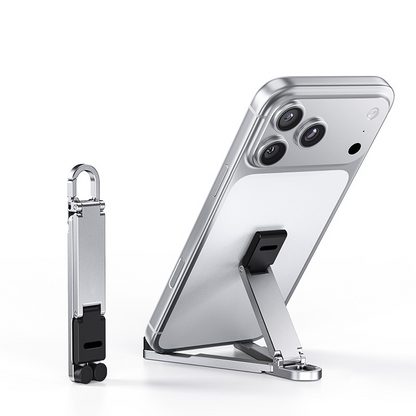 ⚡Buy 1, Get 1 Free💥Mini Aluminum Phone Stand Keychain Foldable Desktop Holder