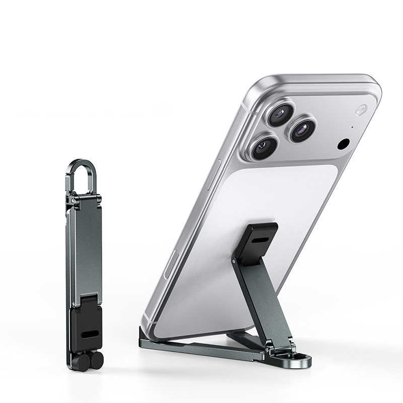 ⚡Buy 1, Get 1 Free💥Mini Aluminum Phone Stand Keychain Foldable Desktop Holder