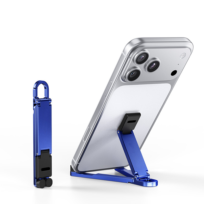 ⚡Buy 1, Get 1 Free💥Mini Aluminum Phone Stand Keychain Foldable Desktop Holder