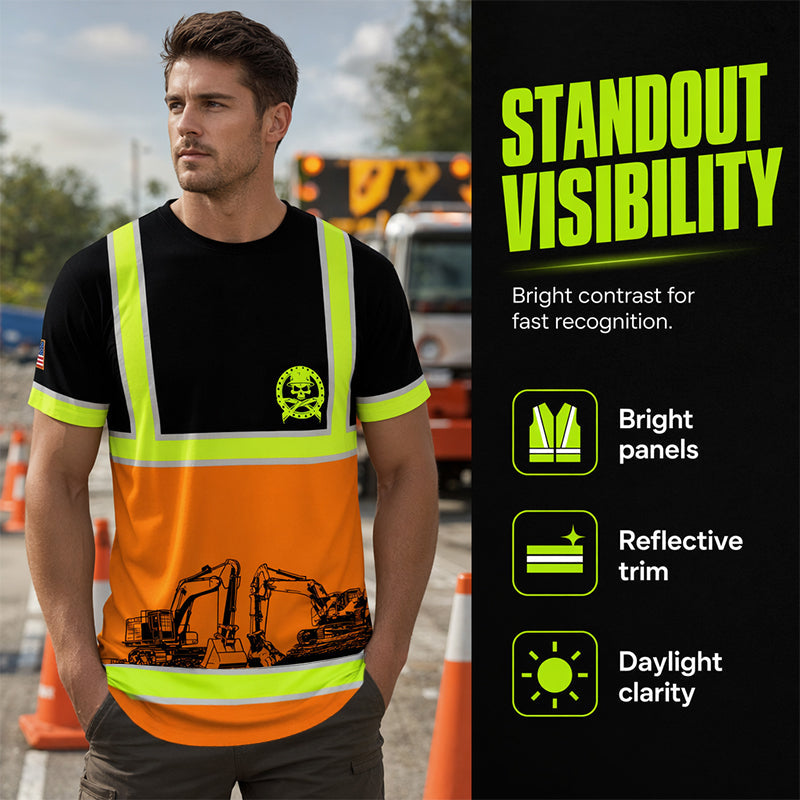 ⏳Time-Limited Special⏰High Visibility Workwear T-Shirt – Standout Safety Design 🚧