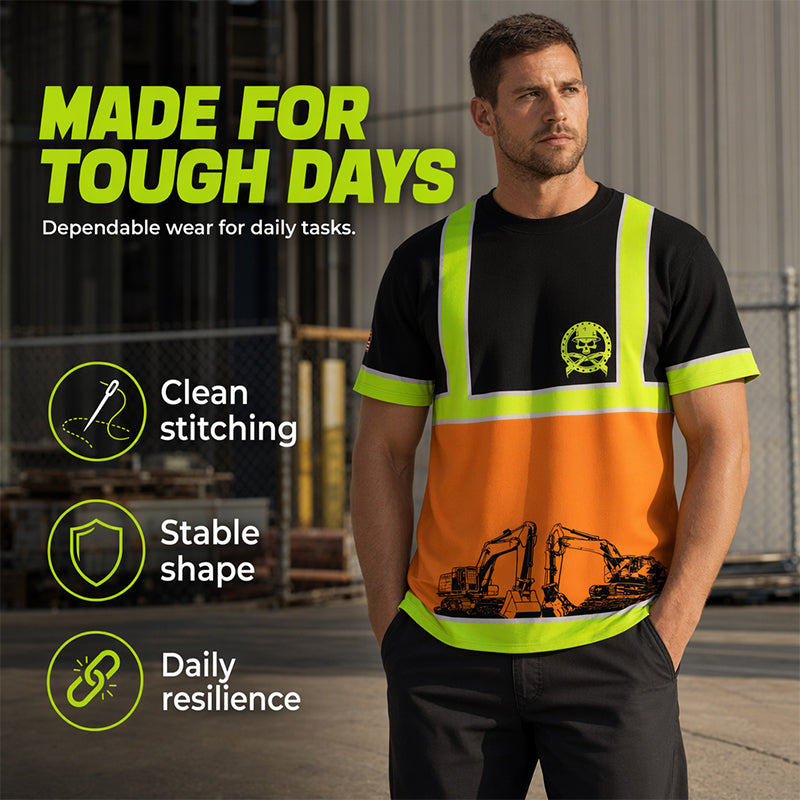 ⏳Time-Limited Special⏰High Visibility Workwear T-Shirt – Standout Safety Design 🚧