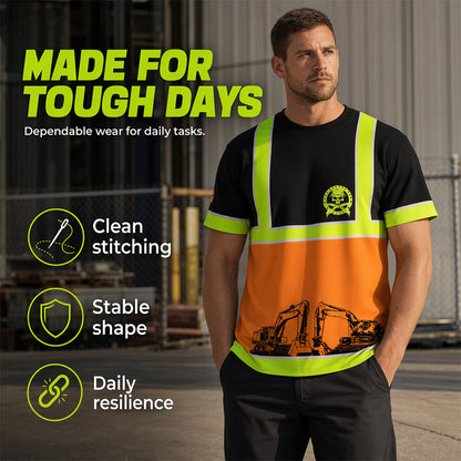 ⏳Time-Limited Special⏰High Visibility Workwear T-Shirt – Standout Safety Design 🚧