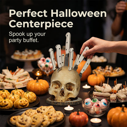 Funny Skull Knife Holder for Kitchen Storage