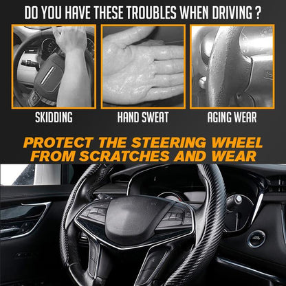📢📢40% OFF !! ⏰Car Anti-Skid Steering Wheel Cover