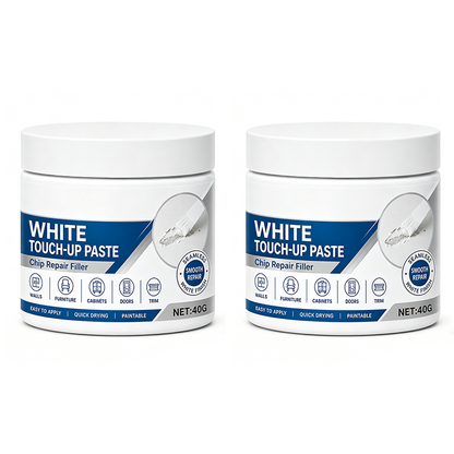 White Furniture Touch-Up Paste with Brush