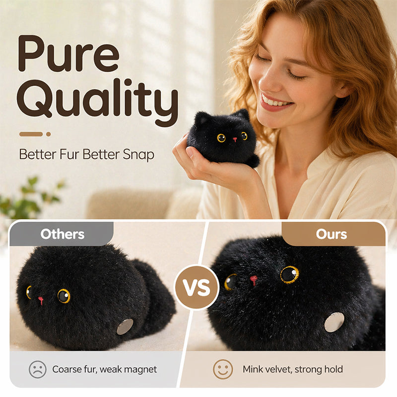 ⏳Limited-time 50% off⏰Lovely Plushie Fridge Magnet Doll🐈‍⬛🐘🐇