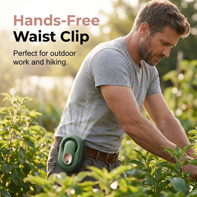 📢📢50% OFF !! ⏰4-in-1 Portable Waist Fan