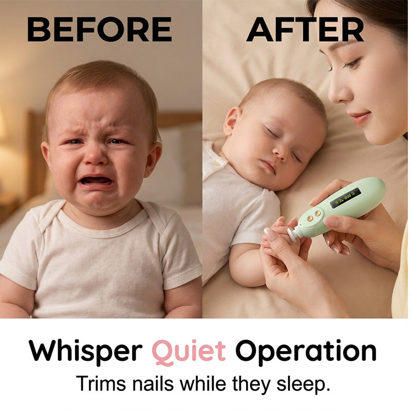 Electric Baby Nail Trimmer with LED Light