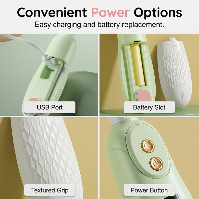 Electric Baby Nail Trimmer with LED Light