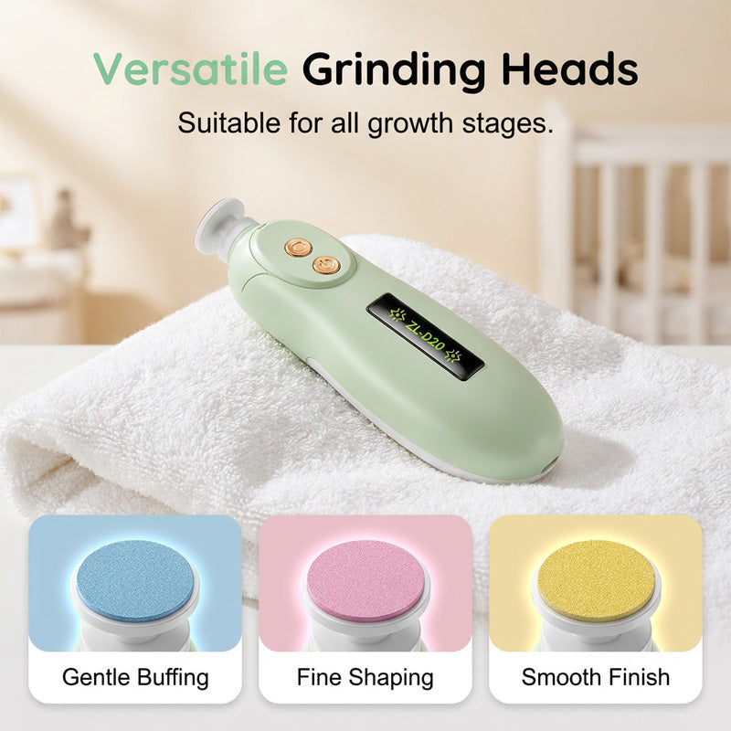 Electric Baby Nail Trimmer with LED Light