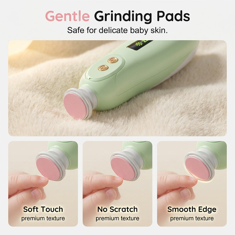 Electric Baby Nail Trimmer with LED Light
