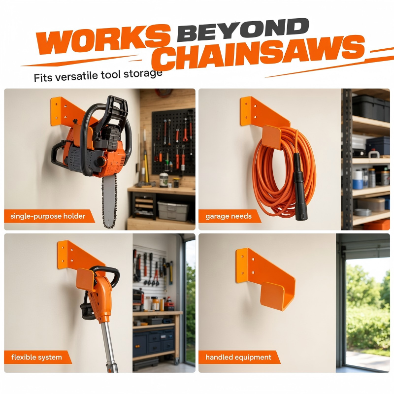 📢📢BUY 1 GET 1 FREE !! ⏰Heavy-Duty Wall Mount Chainsaw Hanger