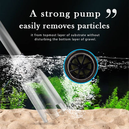 🔥 Electric Aquarium Gravel Cleaner – Powerful Siphon, Hands-Free Operation & Crystal-Clear Tank Water ✨