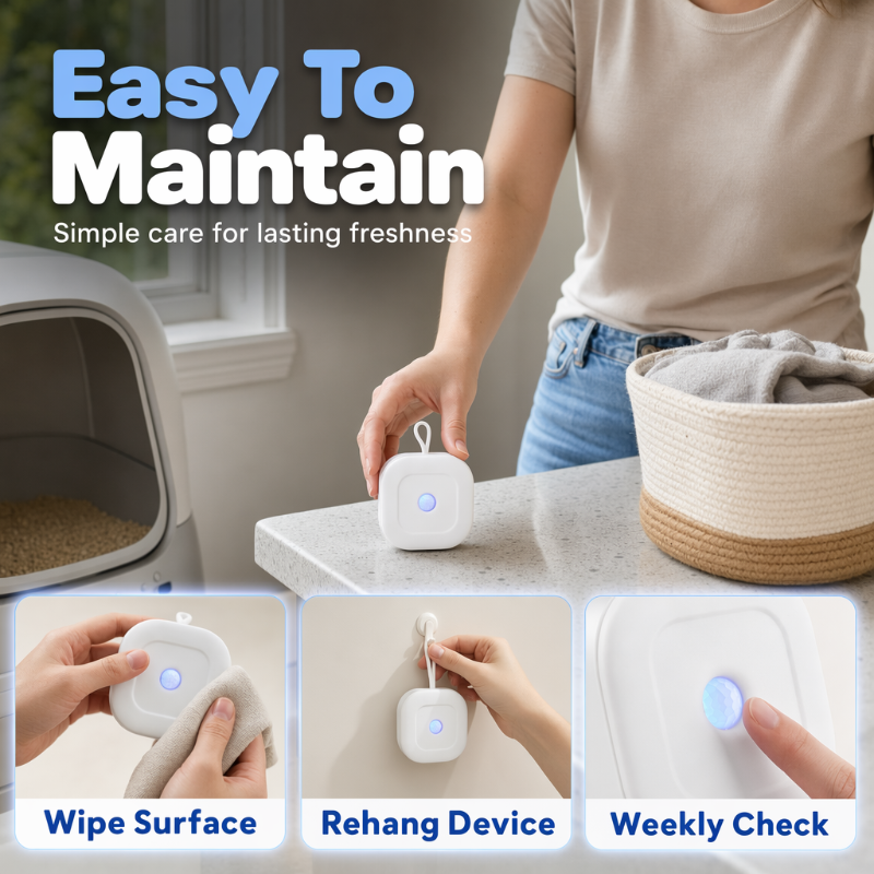 Smart Pet Odor Eliminator with Hanging Strap