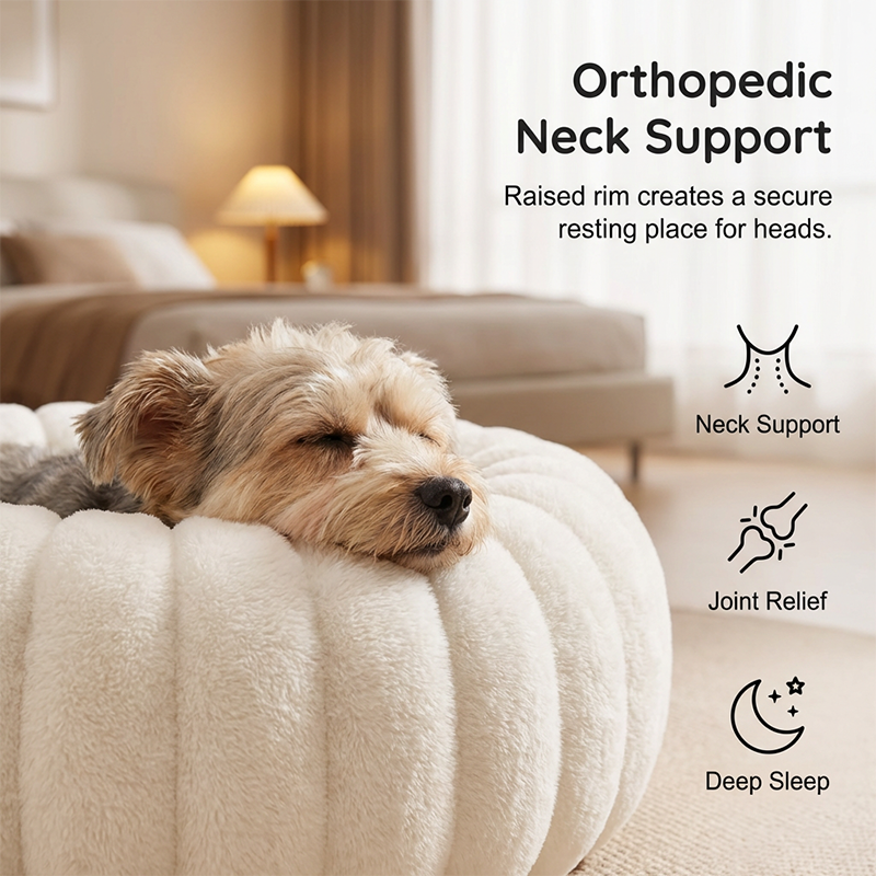 📢📢50% OFF !! ⏰Ultra-Soft Round Calming Cat & Dog Bed