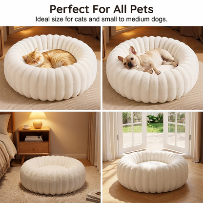 📢📢50% OFF !! ⏰Ultra-Soft Round Calming Cat & Dog Bed