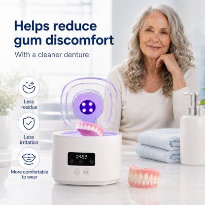 UV-C Ultrasonic Denture Cleaner – For fresher, cleaner dentures in just 5 minutes
