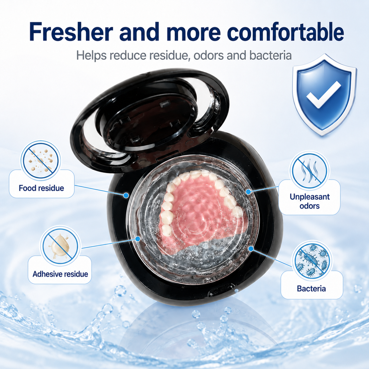 UV-C Ultrasonic Denture Cleaner – For fresher, cleaner dentures in just 5 minutes