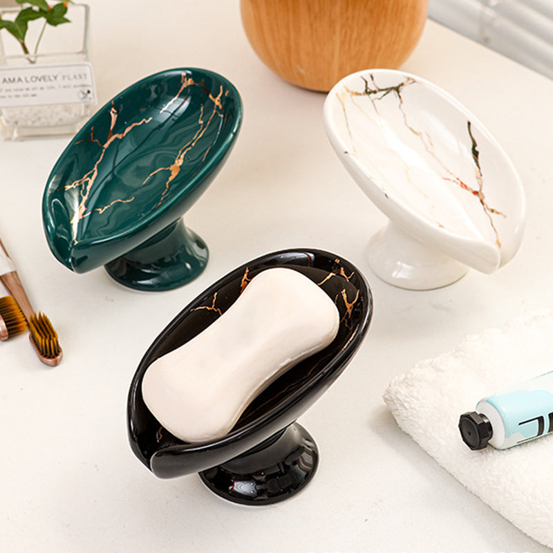 ⏳Limited-time 50% off⏰Ceramic Self-Draining Leaf Soap Dish🧼