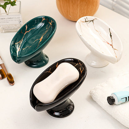 ⏳Limited-time 50% off⏰Ceramic Self-Draining Leaf Soap Dish🧼